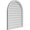 Ekena Millwork Round Top Surface Mount PVC Gable Vent w/ 2"W x 1-1/2"P Brickmould Frame, 28"W x 34"H GVPRT28X3402SN - alternate 5